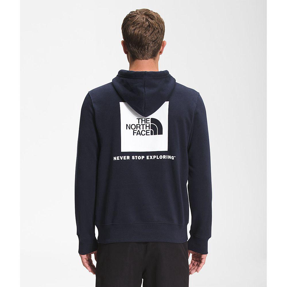The North Face Box Nse Pullover Ανδρικα Φούτερ Hoodie - Σκουρο Μπλε (MEQR10486)